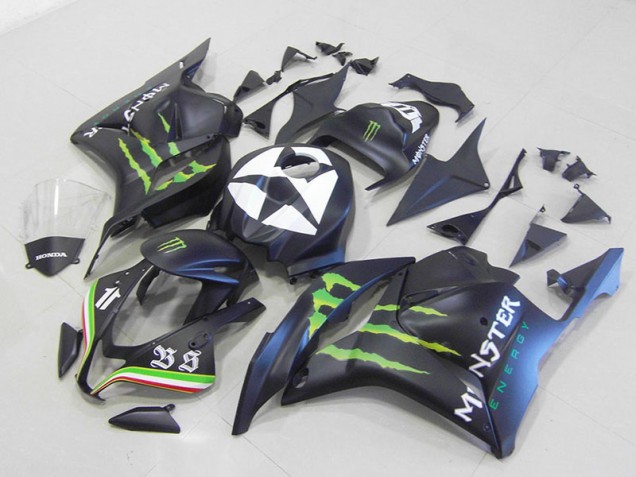 Preisgünstige Honda CBR 600 RR 09-12 Verkleidungen - Monster Matt Schwarz