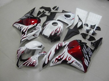 Preisgünstige Honda CBR 600 RR 09-12 Verkleidungen - Rote Schwarz Flamme