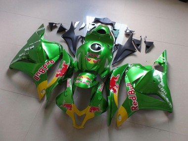Preisgünstige Honda CBR 600 RR 09-12 Verkleidungen - Grün Rot Bull