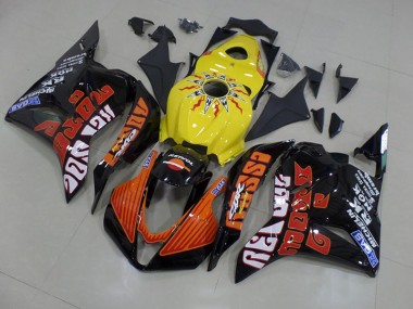 Preisgünstige Honda CBR 600 RR 09-12 Verkleidungen - Gelb Rossi Rennen