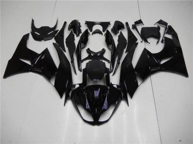 Preisgünstige Kawasaki ZX6R 09-12 Verkleidungen - Glänzend Schwarz