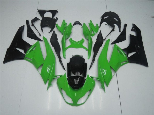 Preisgünstige Kawasaki ZX6R 09-12 Vollverkleidung - Grün Schwarz Preisgünstige Kawasaki ZX6R 09-12 Vollverkleidung - Grün Schwarz