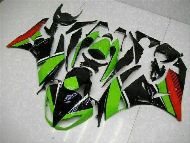 Preisgünstige Kawasaki ZX6R 09-12 Verkleidungen - Schwarz Grün Rot Preisgünstige Kawasaki ZX6R 09-12 Verkleidungen - Schwarz Grün Rot