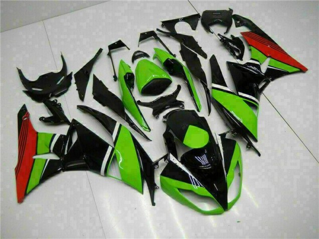 Preisgünstige Kawasaki ZX6R 09-12 Verkleidungen - Schwarz Grün Rot Preisgünstige Kawasaki ZX6R 09-12 Verkleidungen - Schwarz Grün Rot