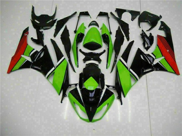Preisgünstige Kawasaki ZX6R 09-12 Verkleidungen - Schwarz Grün Rot Preisgünstige Kawasaki ZX6R 09-12 Verkleidungen - Schwarz Grün Rot