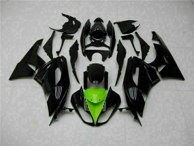 Preisgünstige Kawasaki ZX6R 09-12 Verkleidung - Schwarz Grün Preisgünstige Kawasaki ZX6R 09-12 Verkleidung - Schwarz Grün