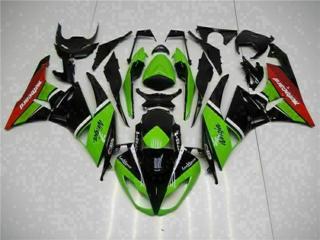 Preisgünstige Kawasaki ZX6R 09-12 Verkleidungen - Grün Schwarz Rot Preisgünstige Kawasaki ZX6R 09-12 Verkleidungen - Grün Schwarz Rot