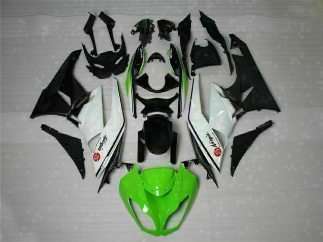 Preisgünstige Kawasaki ZX6R 09-12 Verkleidungen - Grün Schwarz Weiß 25 Preisgünstige Kawasaki ZX6R 09-12 Verkleidungen - Grün Schwarz Weiß 25