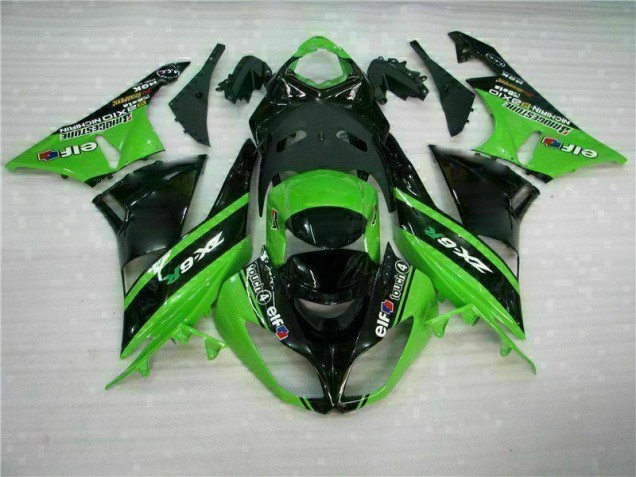 Preisgünstige Kawasaki ZX6R 09-12 Verkleidungen - Grün Schwarz Preisgünstige Kawasaki ZX6R 09-12 Verkleidungen - Grün Schwarz