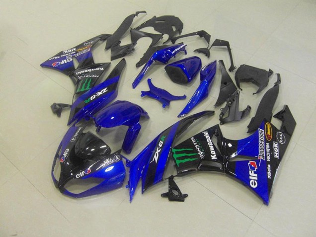 Preisgünstige Kawasaki ZX6R 09-12 Verkleidungen - Blau Monster Preisgünstige Kawasaki ZX6R 09-12 Verkleidungen - Blau Monster