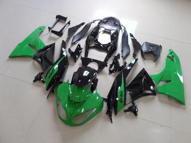 Preisgünstige Kawasaki ZX6R 09-12 Verkleidungen - Grün und Schwarz Preisgünstige Kawasaki ZX6R 09-12 Verkleidungen - Grün und Schwarz