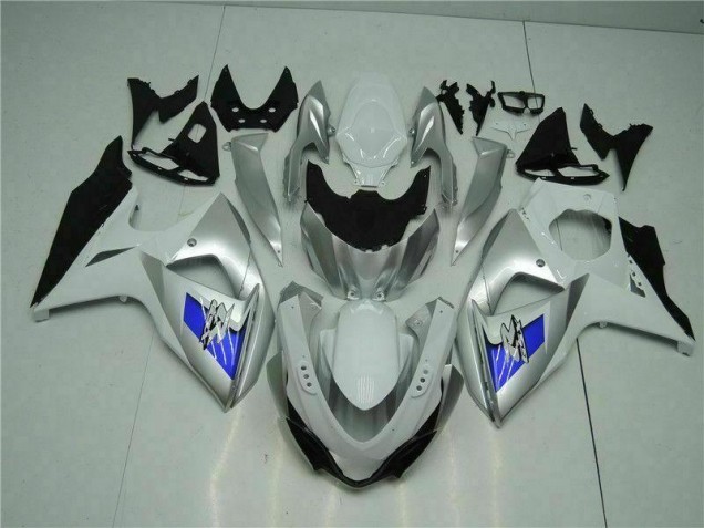 Preisgünstige Suzuki GSXR 1000 K9 09-16 Verkleidungen - Silber Weiß Preisgünstige Suzuki GSXR 1000 K9 09-16 Verkleidungen - Silber Weiß