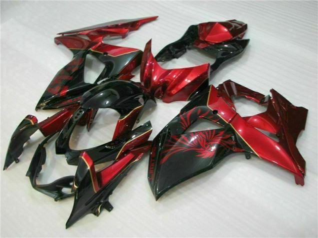Preisgünstige Suzuki GSXR 1000 K9 09-16 Verkleidungen - Rot Flamme Schwarz Preisgünstige Suzuki GSXR 1000 K9 09-16 Verkleidungen - Rot Flamme Schwarz