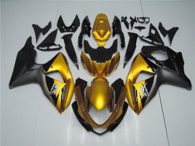 Preisgünstige Suzuki GSXR 1000 K9 09-16 Verkleidungen - Gold Schwarz