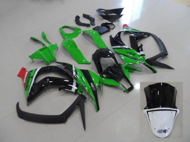 Preisgünstige Kawasaki ZX10R 11-15 Verkleidung - Grün und Schwarz