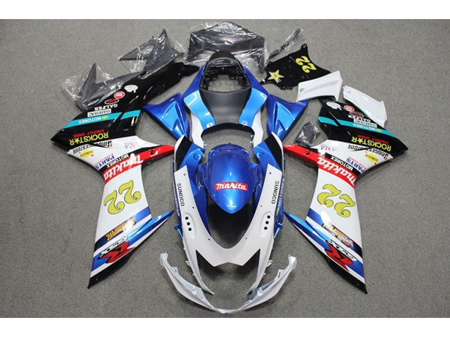 Preisgünstige Suzuki GSXR 600 K11 11-24 Verkleidungen - Blau Weiß Rot Rockstar 22 Preisgünstige Suzuki GSXR 600 K11 11-24 Verkleidungen - Blau Weiß Rot Rockstar 22