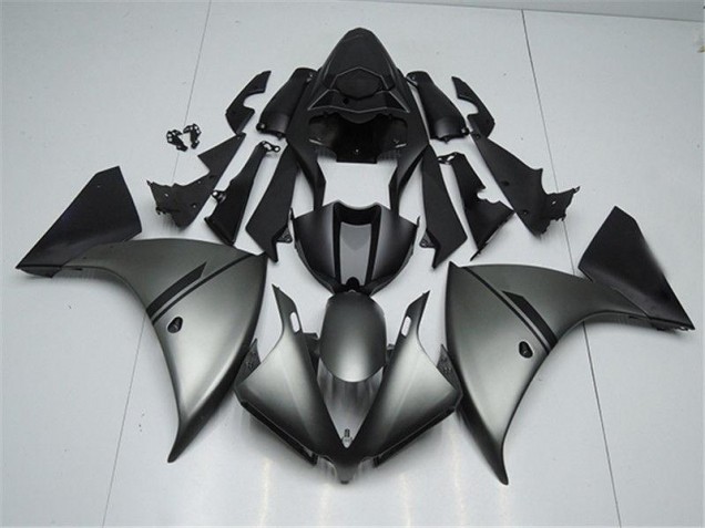 Preisgünstige Yamaha R1 12-14 Verkleidungen - Mattgrauschwarz