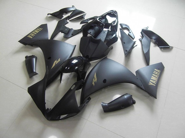Preisgünstige Yamaha R1 12-14 Verkleidungen - Matt Schwarz Gold Aufkleber Preisgünstige Yamaha R1 12-14 Verkleidungen - Matt Schwarz Gold Aufkleber