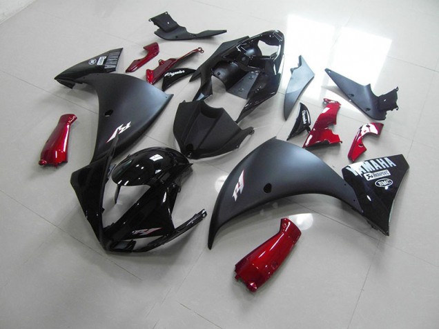 Preisgünstige Yamaha R1 12-14 Verkleidungen - Matt Schwarz Rot Preisgünstige Yamaha R1 12-14 Verkleidungen - Matt Schwarz Rot