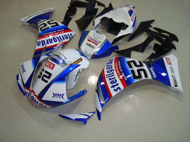 Preisgünstige Yamaha R1 12-14 Verkleidungen - Weiß Schwarz Sterilgarda Preisgünstige Yamaha R1 12-14 Verkleidungen - Weiß Schwarz Sterilgarda