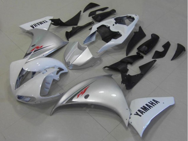 Preisgünstige Yamaha R1 12-14 Verkleidungen - Weiß Silber Preisgünstige Yamaha R1 12-14 Verkleidungen - Weiß Silber