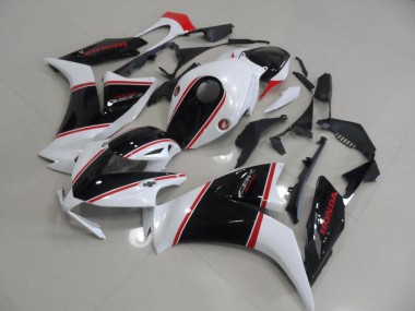 Preisgünstige Honda CBR 1000 RR 12-16 Verkleidungen - Schwarz Weiß Rot Streifen