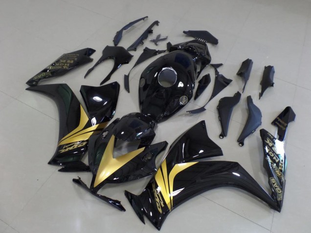 Preisgünstige Honda CBR 1000 RR 12-16 Verkleidungen - Glänzend Schwarz Gold Aufkleber Preisgünstige Honda CBR 1000 RR 12-16 Verkleidungen - Glänzend Schwarz Gold Aufkleber