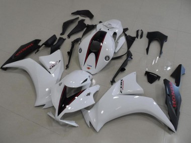 Preisgünstige Honda CBR 1000 RR 12-16 Verkleidungen - Weiß Und Matt Schwarz OEM Stil