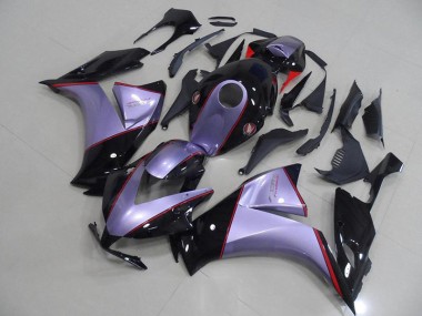 Preisgünstige Honda CBR 1000 RR 12-16 Verkleidungen - Silber Grau mit Glänzend Schwarz