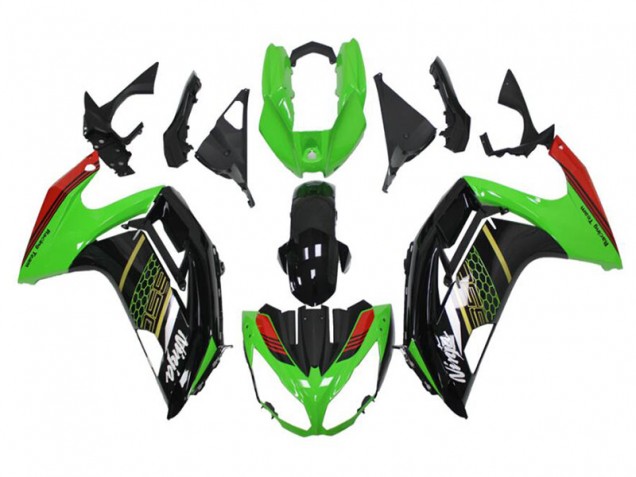 Preisgünstige Kawasaki EX650 12-16 Verkleidungen - Grün Schwarz