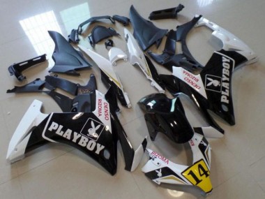 Preisgünstige Honda CBR 500 RR 13-15 Verkleidungen - Schwarz Playboy 14