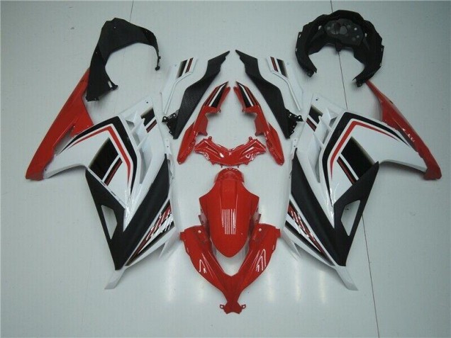 Preisgünstige Kawasaki EX300 13-16 Verkleidungen - Rot Weiß Schwarz Preisgünstige Kawasaki EX300 13-16 Verkleidungen - Rot Weiß Schwarz