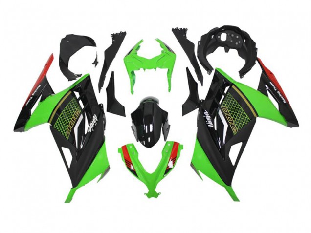 Preisgünstige Kawasaki EX300 13-16 Verkleidungen - Grün Schwarz Preisgünstige Kawasaki EX300 13-16 Verkleidungen - Grün Schwarz