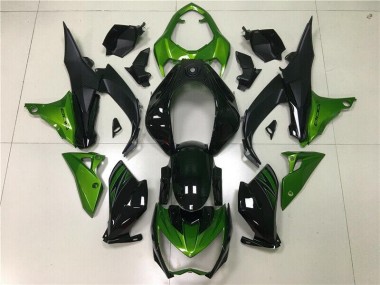 Preisgünstige Kawasaki Z800 13-16 Verkleidung - Grün Schwarz
