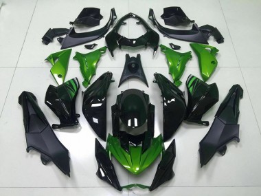 Preisgünstige Kawasaki Z800 13-16 Verkleidungen - Grün Schwarz