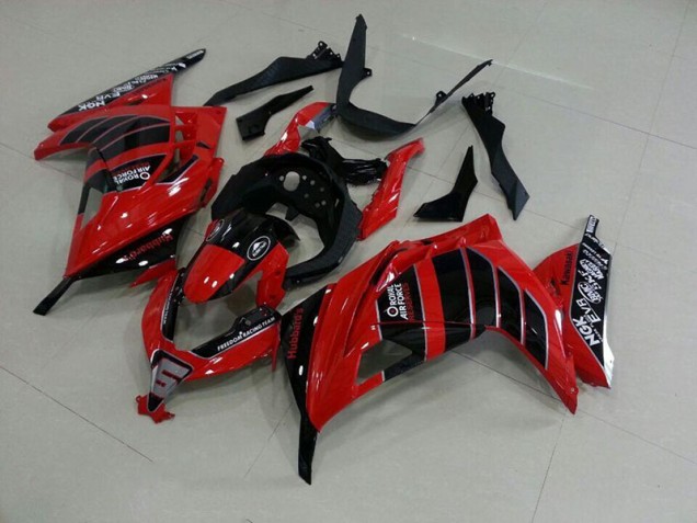 Preisgünstige Kawasaki ZX 300R 13-16 Verkleidungen - Rot Schwarz Airfore Preisgünstige Kawasaki ZX 300R 13-16 Verkleidungen - Rot Schwarz Airfore