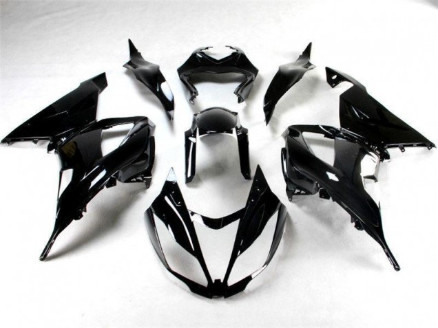 Preisgünstige Kawasaki ZX6R 13-18 Verkleidungen - Glänzend Schwarz Preisgünstige Kawasaki ZX6R 13-18 Verkleidungen - Glänzend Schwarz