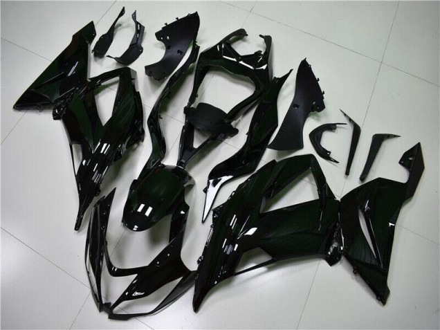 Preisgünstige Kawasaki ZX6R 13-18 Verkleidungen - Glänzend Schwarz Preisgünstige Kawasaki ZX6R 13-18 Verkleidungen - Glänzend Schwarz