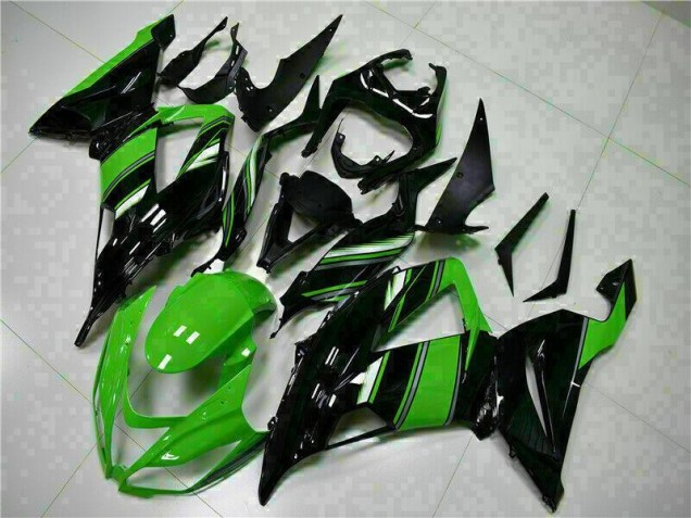 Preisgünstige Kawasaki ZX6R 13-18 Verkleidungen - Schwarz Grün Preisgünstige Kawasaki ZX6R 13-18 Verkleidungen - Schwarz Grün